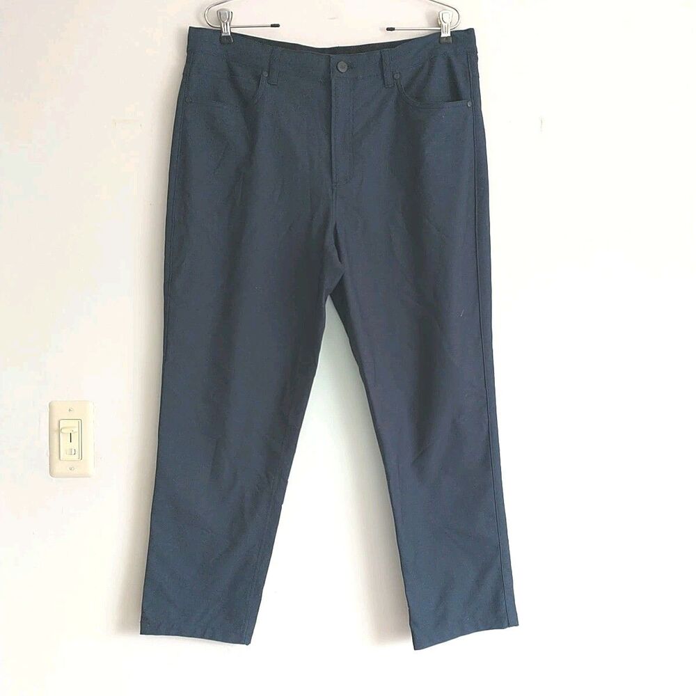 Ministry of Supply Pants Mens 36 Blue Drawstring Chino Stretch Performance